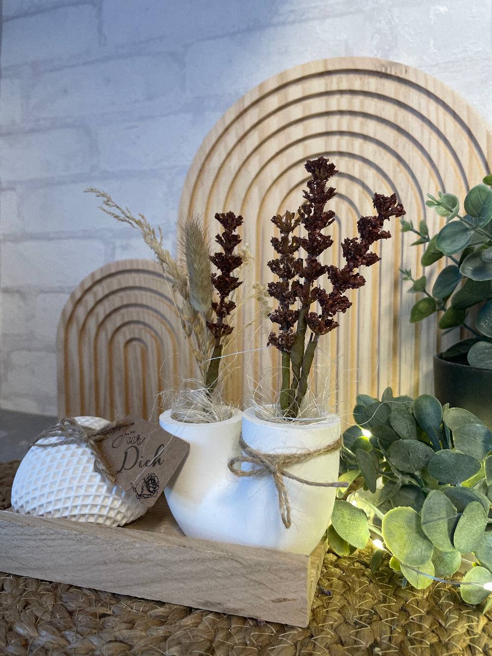KB Socken Deko Herz mit Vase Handmade Fabrik Onlineshop