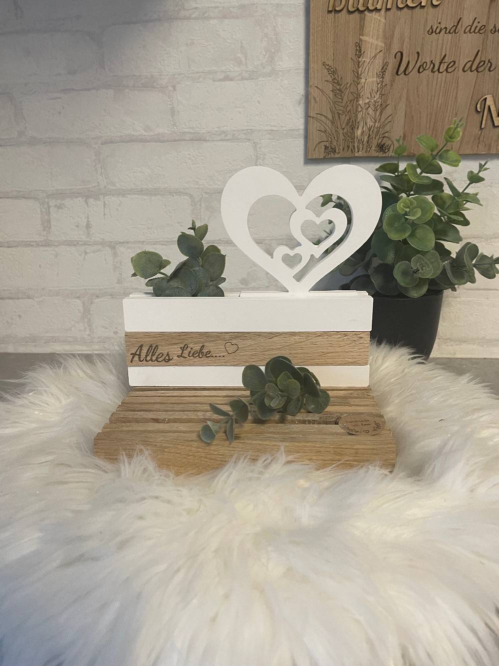 KB Socken Keraflott Einschieber mit Klötzchen – Variante, Sockelleiste für Einschieber , Wohndeko, Deko Aesthetic, Geschenke, Häuserloop, Herz, Haus Großer Ausverkauf