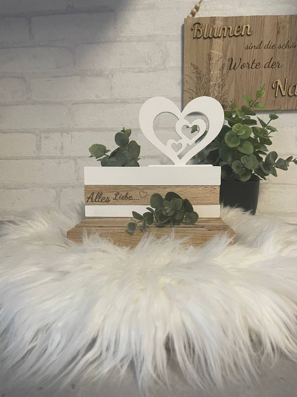 KB Socken Keraflott Einschieber mit Klötzchen – Variante, Sockelleiste für Einschieber , Wohndeko, Deko Aesthetic, Geschenke, Häuserloop, Herz, Haus Großer Ausverkauf