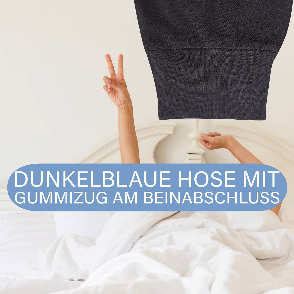KB Socken Herren Schlafanzug lang blau - 100% Baumwolle Nur für heute