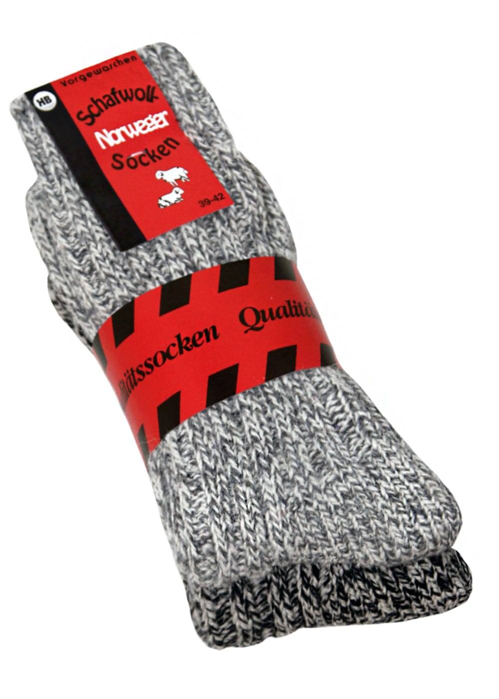KB Socken Norwegersocken Grau - 2 Paar Online