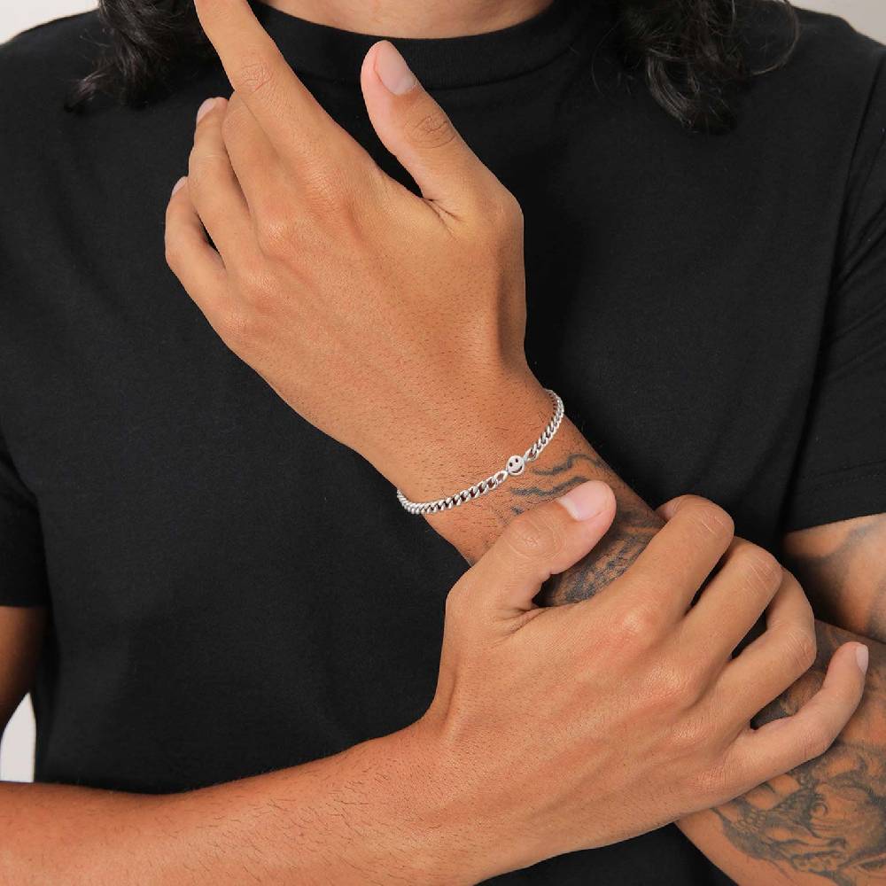 Kuzzoi Panzer-Armband mit Smiling Face Neueste Mode
