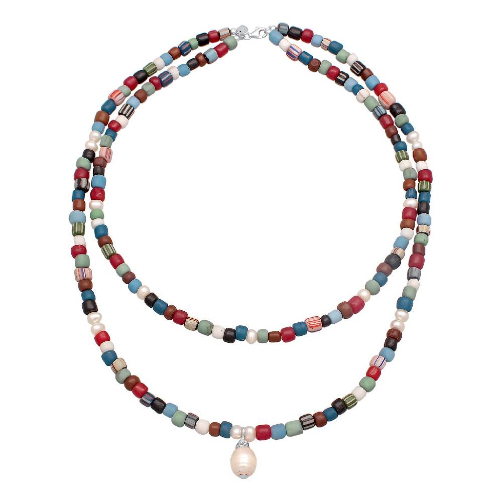 Kuzzoi Layer-Halskette Beads Große Rabatte