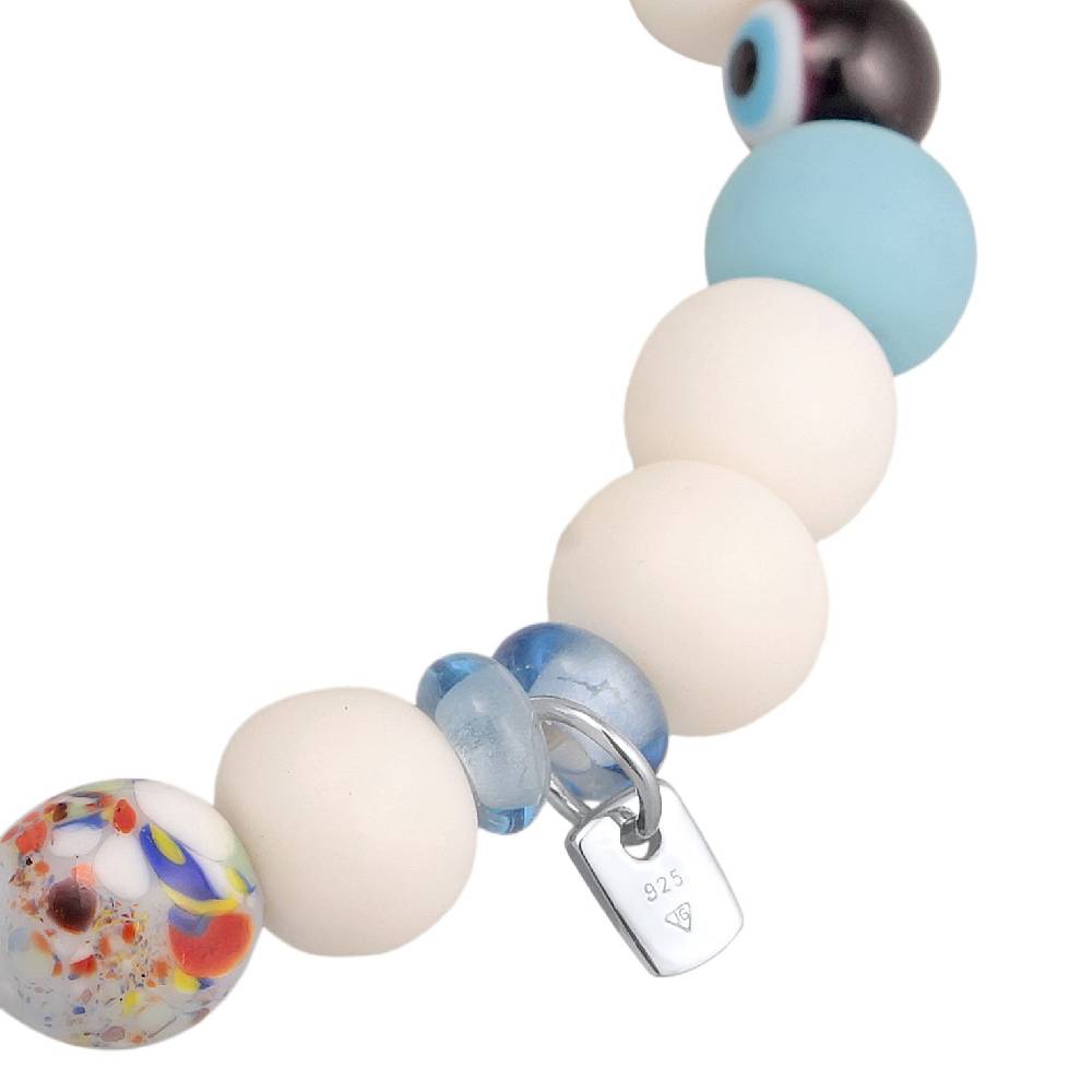 Kuzzoi Armband mit Smiling Face | Harzperlen Saisonale Angebote