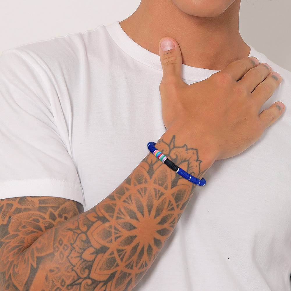 Kuzzoi Armband Textil | Heishi Perlen Kauf eins, bekomm eins gratis