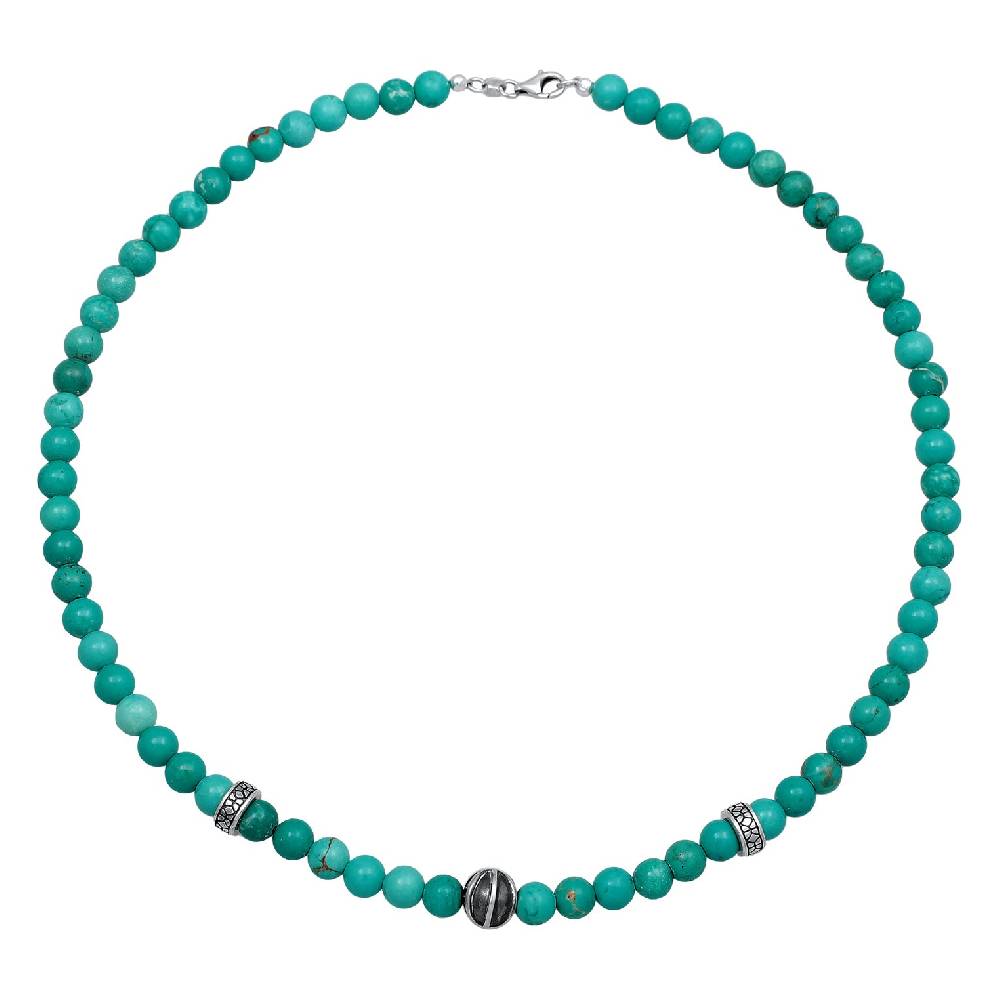 Kuzzoi Halskette Beads Vintage | Howlith (Türkis) Tiefpreis