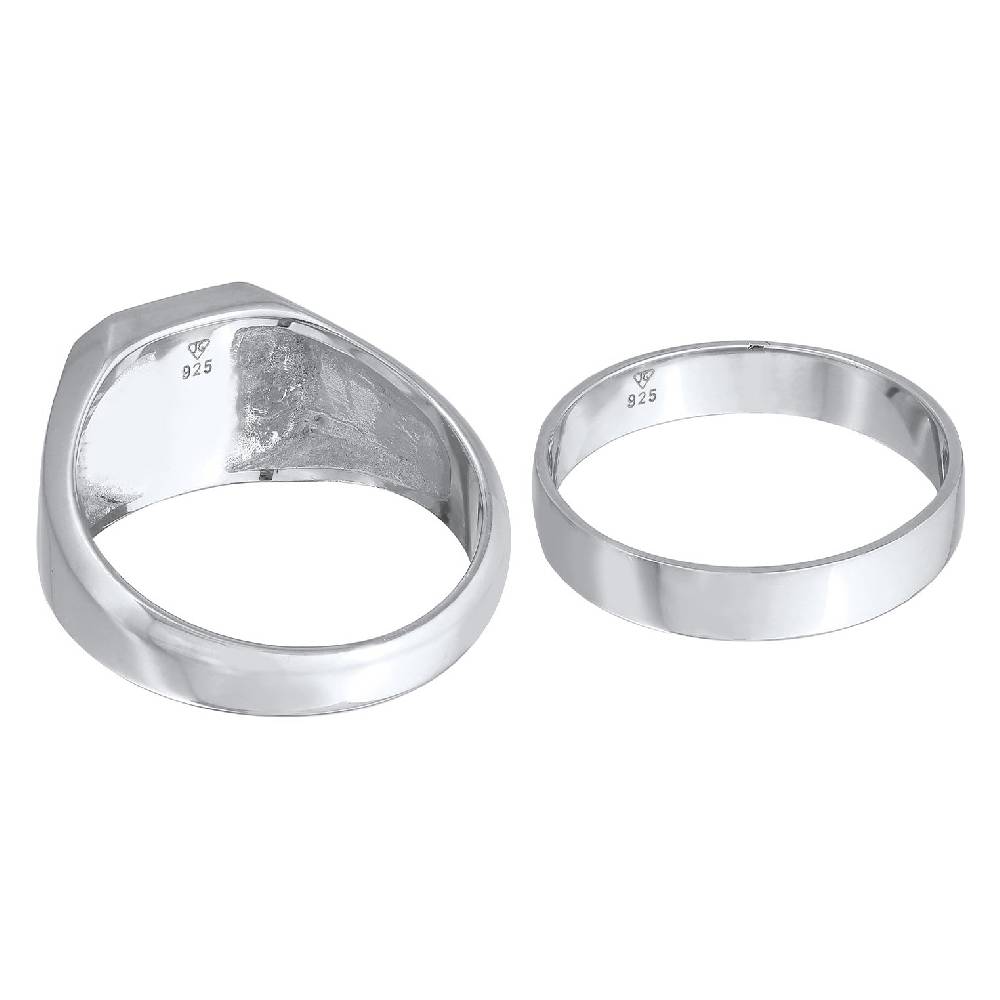 Kuzzoi Siegelring 2er Set | Emaille JETZT KAUFEN