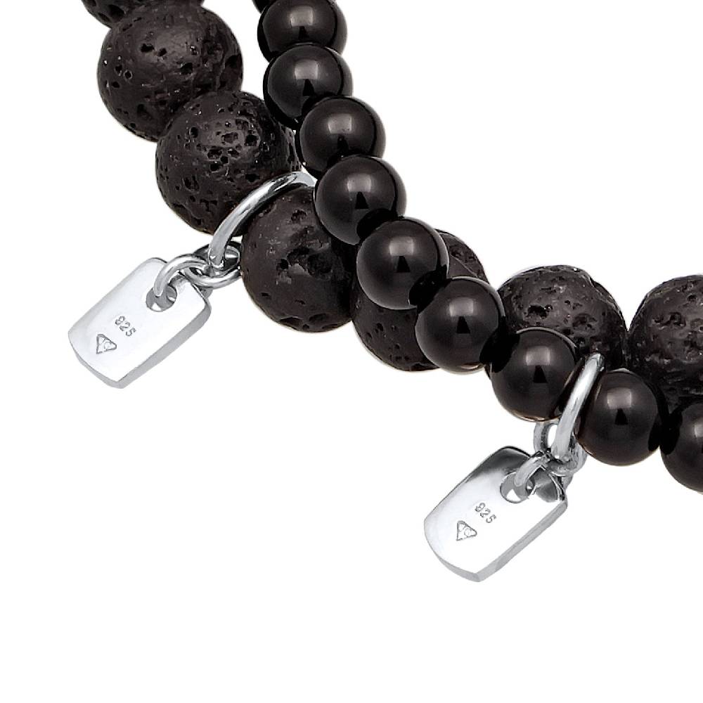 Kuzzoi Armbandset Perlen | Lava, Onyx (Schwarz) Letzter Tag