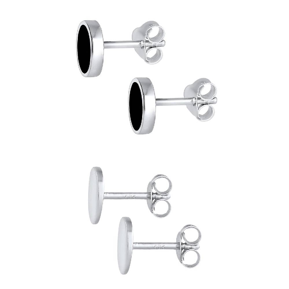 Kuzzoi Ohrringset Geo Rund | Emaille Zeitbegrenzte Promotion