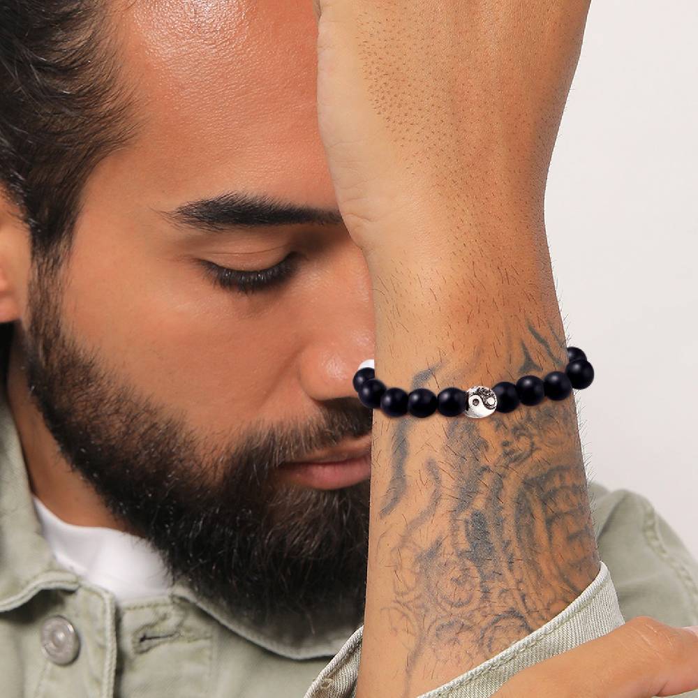 Kuzzoi Armband Yin Yang Beads | Onyx (Schwarz) Bis zu 55% Rabatt