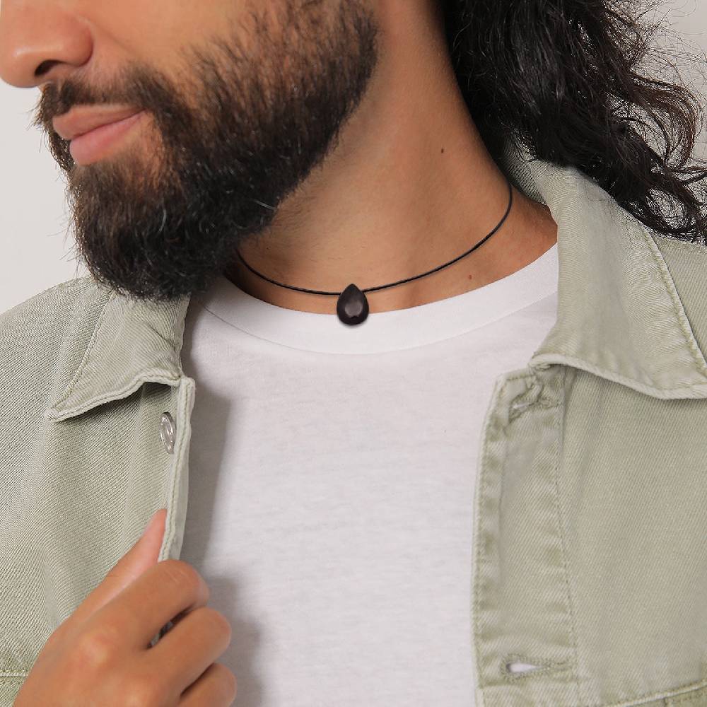 Kuzzoi Choker Tropfen | Satin, Onyx (Schwarz) Riesige Rabatte