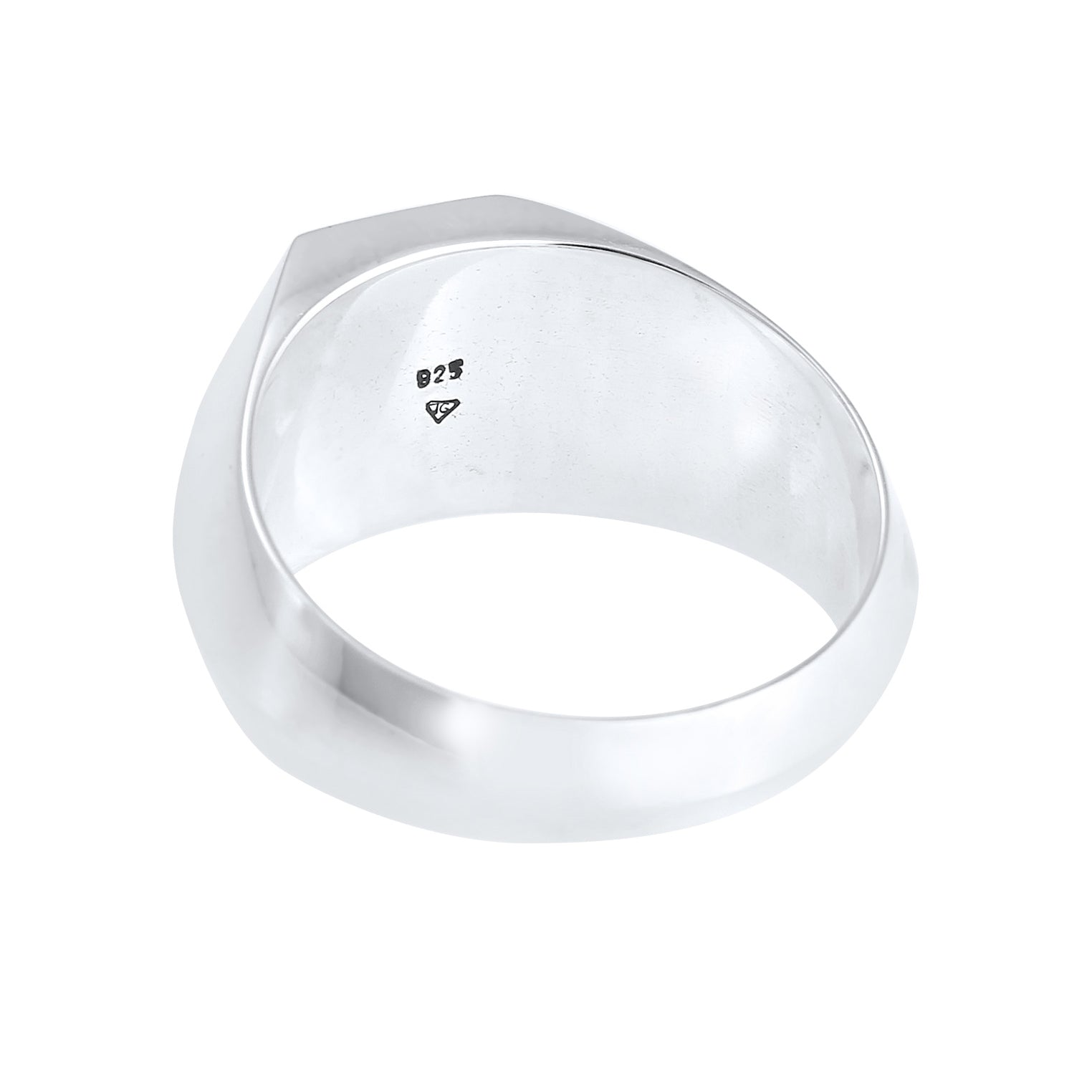 Kuzzoi Siegelring Geo | Emaille (Schwarz) Clearance-Verkauf