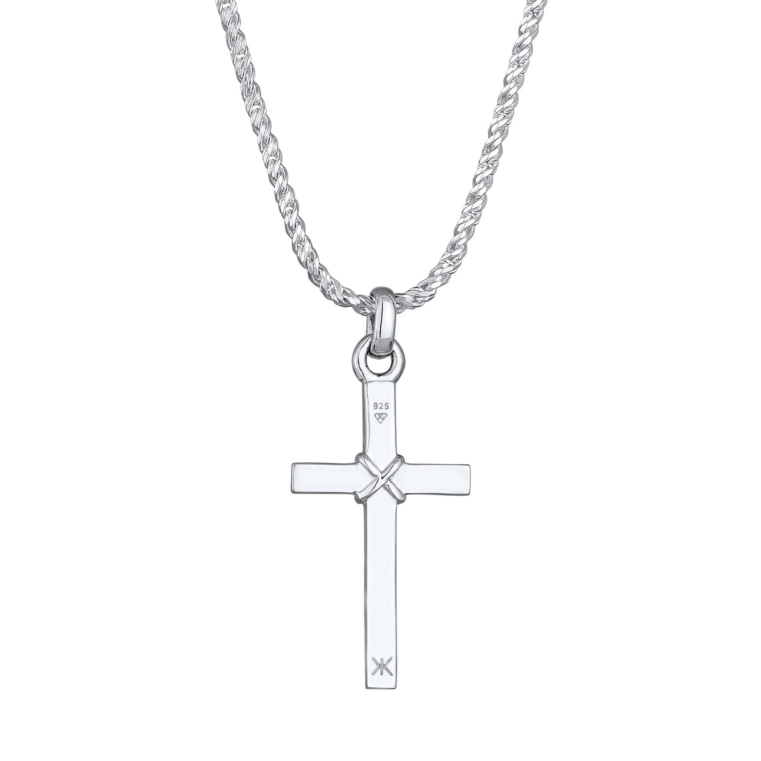 Kuzzoi Kordel-Halskette Anhänger Kreuz zollfrei