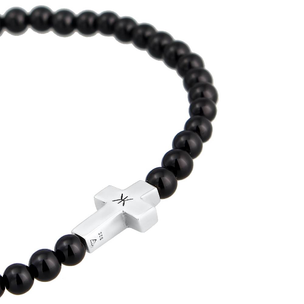 Kuzzoi Armband Kreuz | Onyx (Schwarz) Meist gekauft
