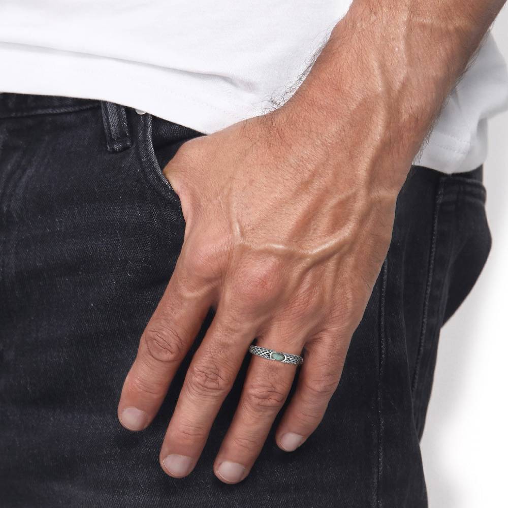 Kuzzoi Bandring Vintage | Labradorit (Grau) Bis zu 65% Rabatt
