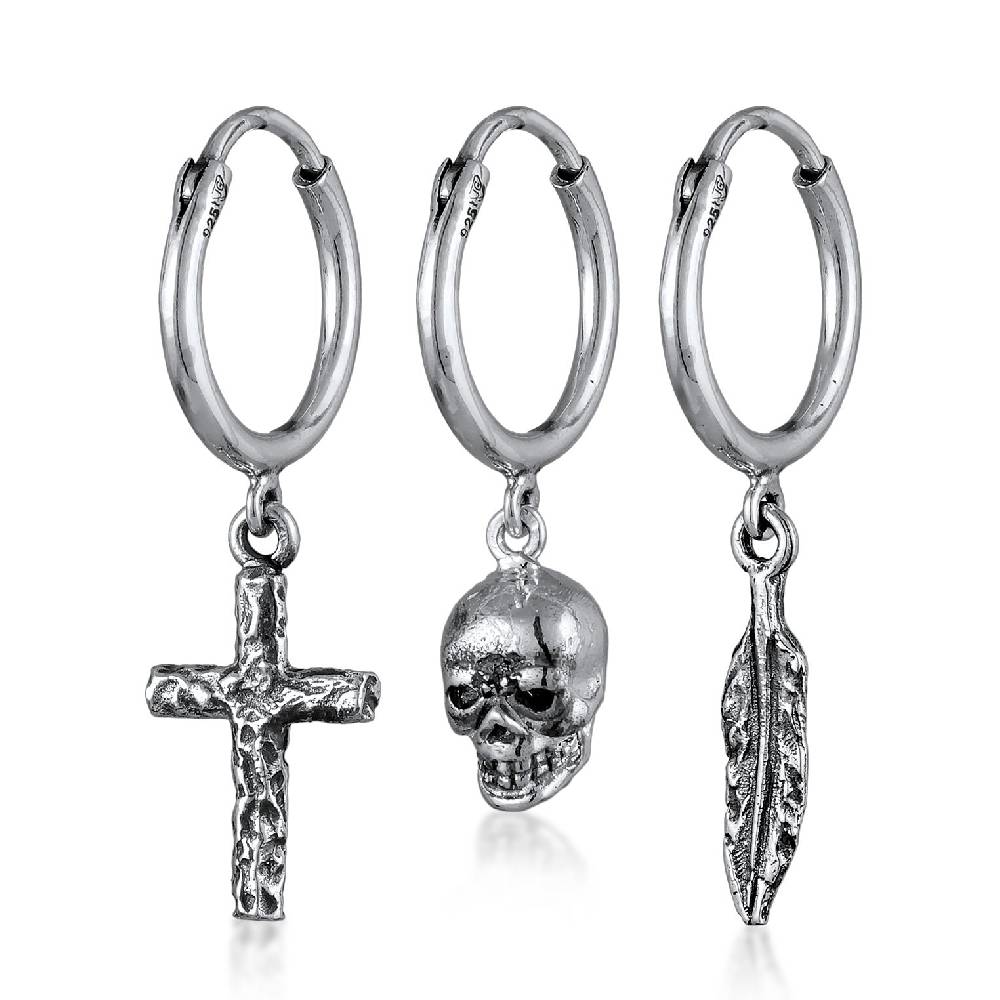 Kuzzoi Ohrringset Totenkopf Fabrikladen