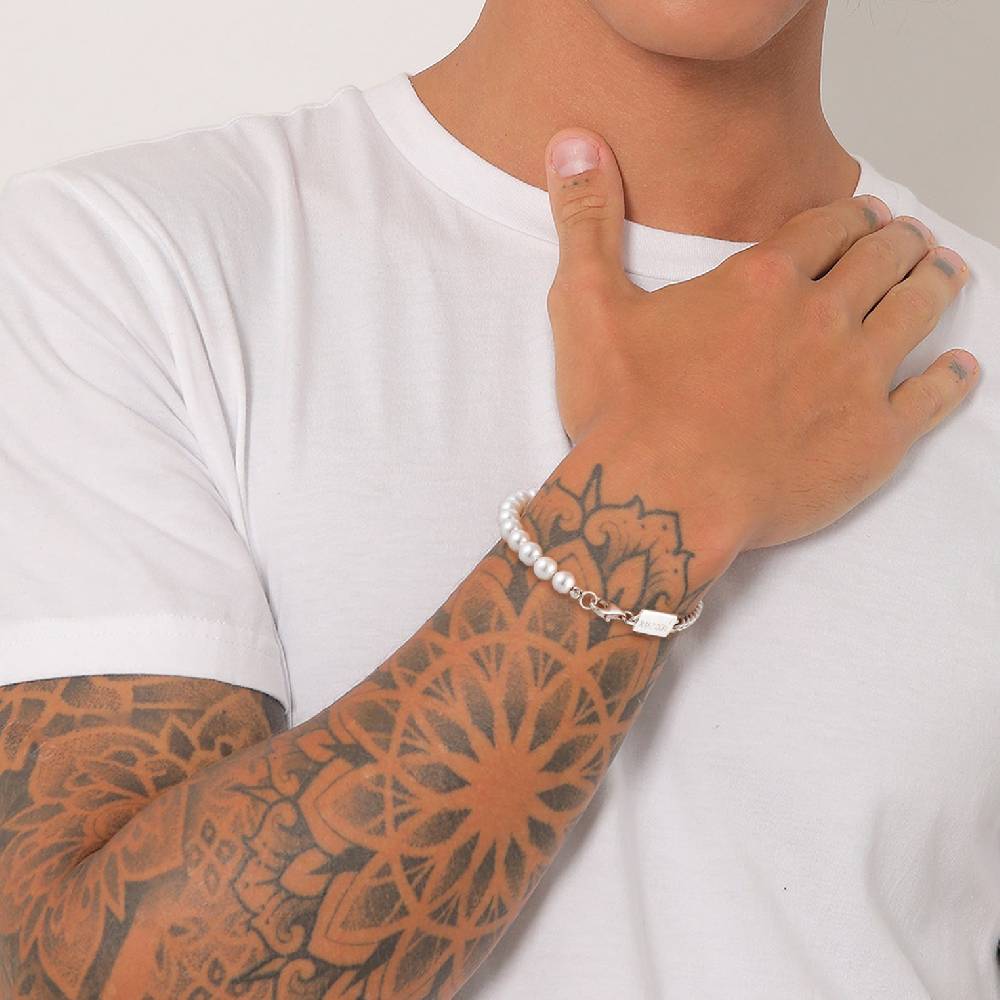 Kuzzoi Panzer-Armband | Muschelkernperlen Zeitlich begrenztes Angebot