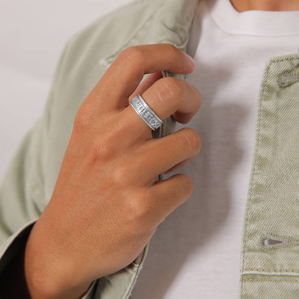 Kuzzoi Ring Römische Zahlen Kauf eins, bekomm eins gratis