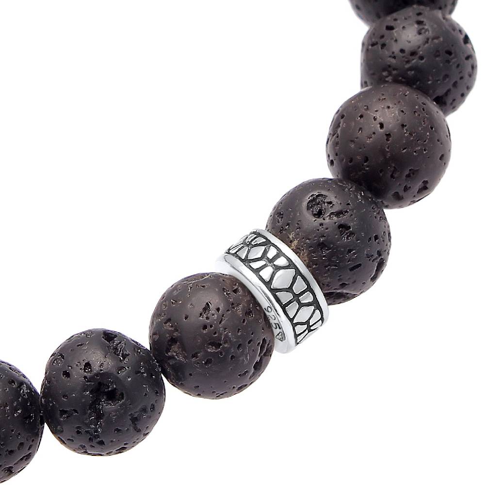 Kuzzoi Armband Vintage | Lava Perlen (Schwarz) Rabatte dieses Monats