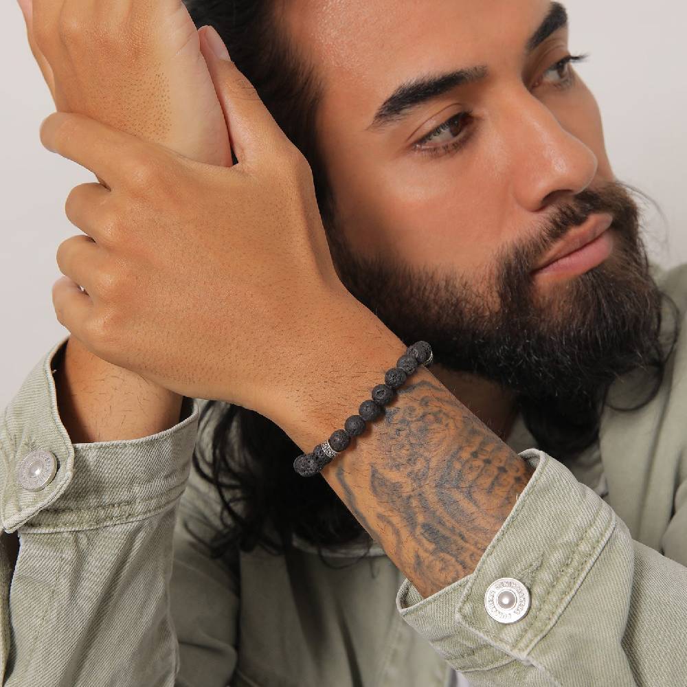 Kuzzoi Armband Vintage | Lava Perlen (Schwarz) Rabatte dieses Monats