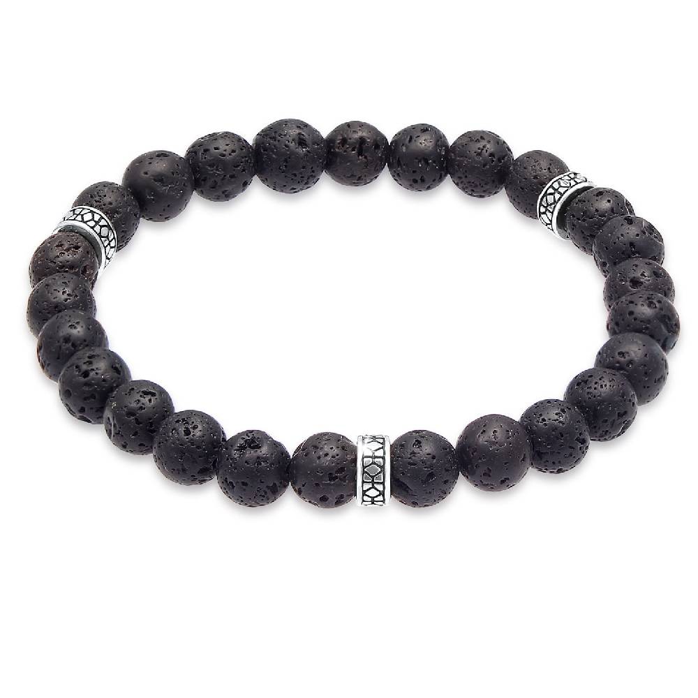 Kuzzoi Armband Vintage | Lava Perlen (Schwarz) Rabatte dieses Monats