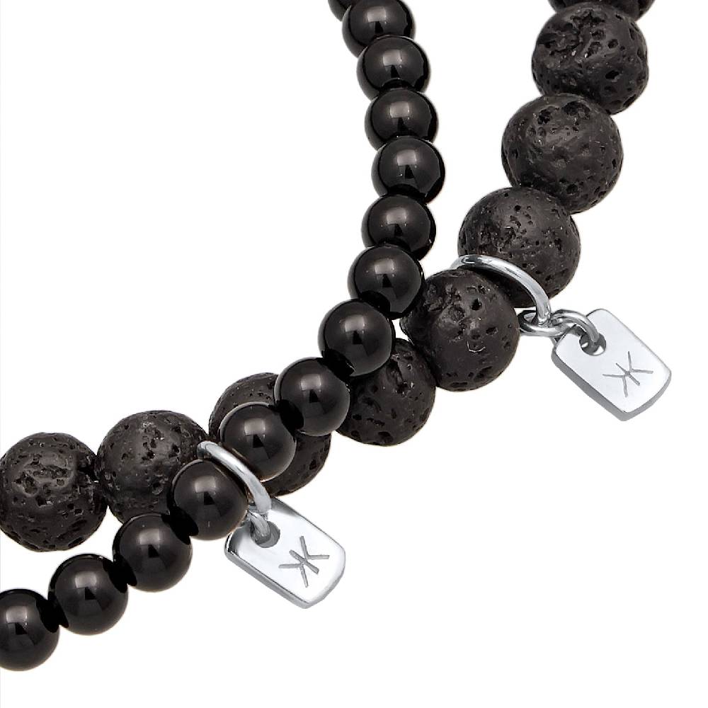 Kuzzoi Armbandset Perlen | Lava, Onyx (Schwarz) Saisonschlussverkauf