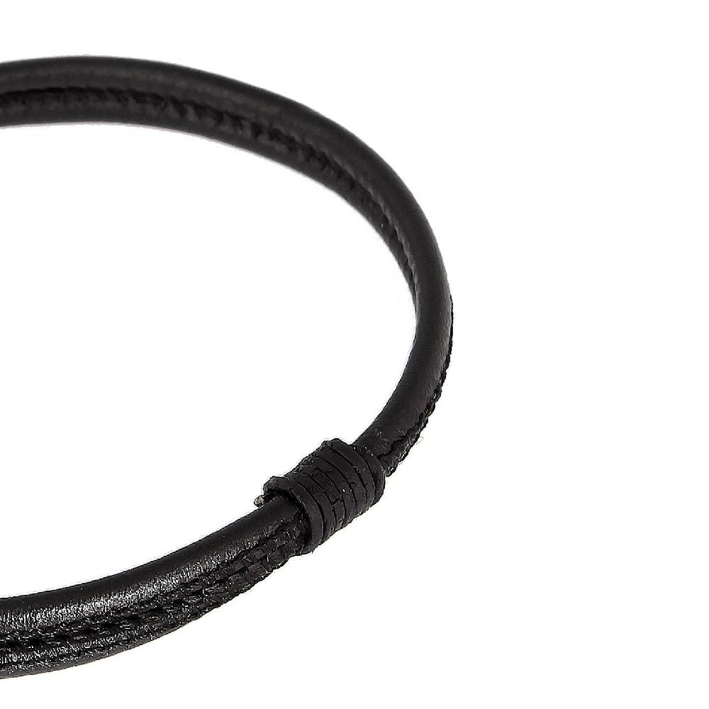 Kuzzoi Armband Haken | Leder (Schwarz) Zeitlich begrenztes Angebot