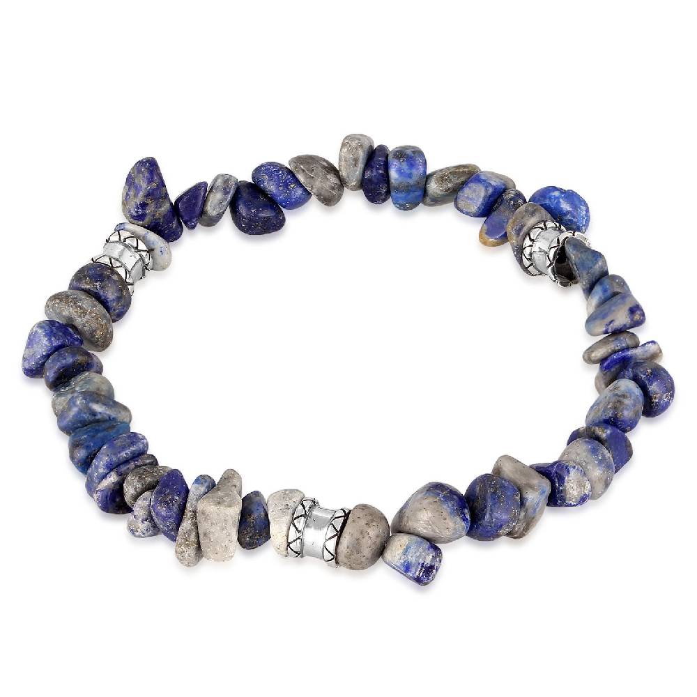 Kuzzoi Armband Beads Vintage | Lapiz Lazuli Steine (Blau) Bis zu 60% Rabatt