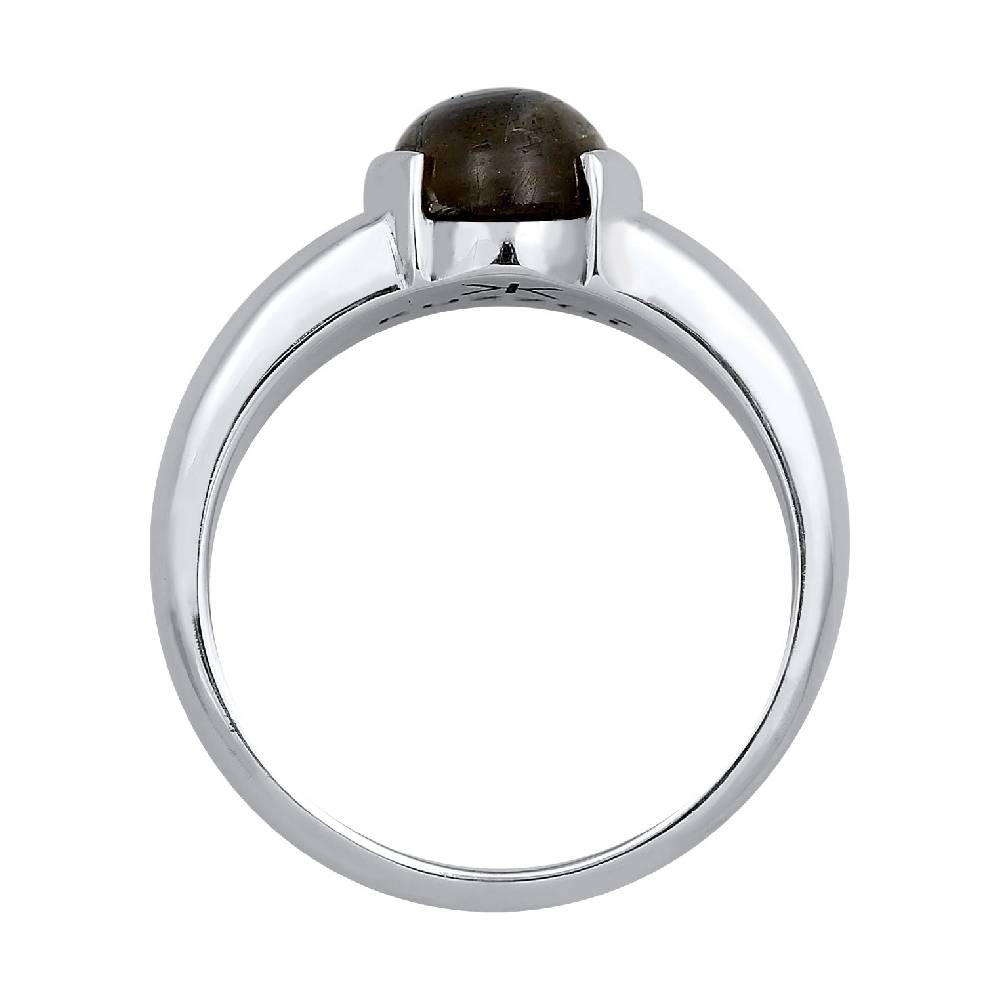 Kuzzoi Siegelring Oval | Labradorit (Grau) Nur für heute