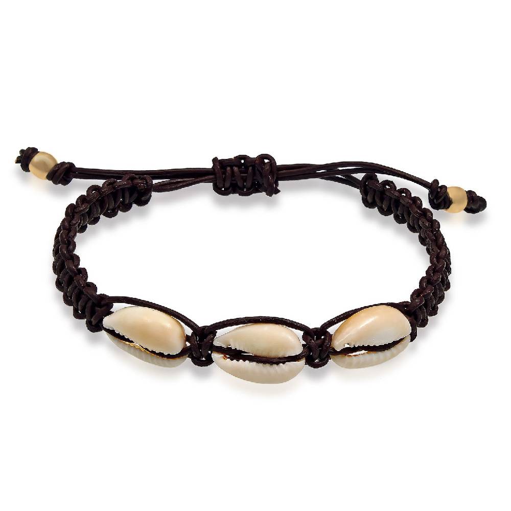Kuzzoi Armband Muschel | Leder zollfrei