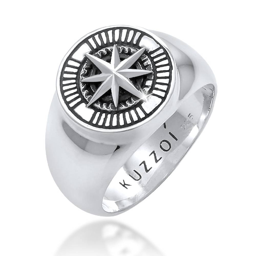 Kuzzoi Siegelring Kompass Sonderangebot