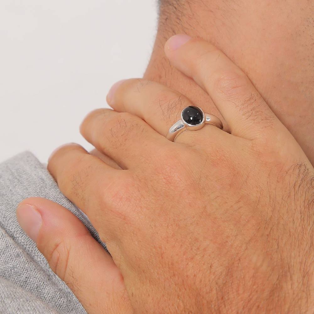 Kuzzoi Siegelring Oval | Onyx (Schwarz) Black Friday Preise