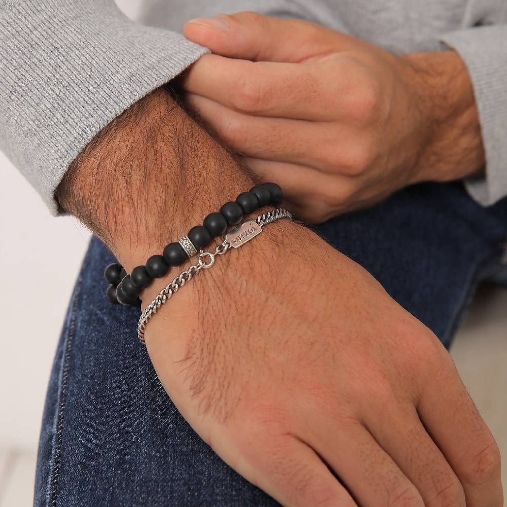 Kuzzoi Panzer-Armband Set | Onyx (Schwarz) 50% Rabatt für begrenzte Zeit