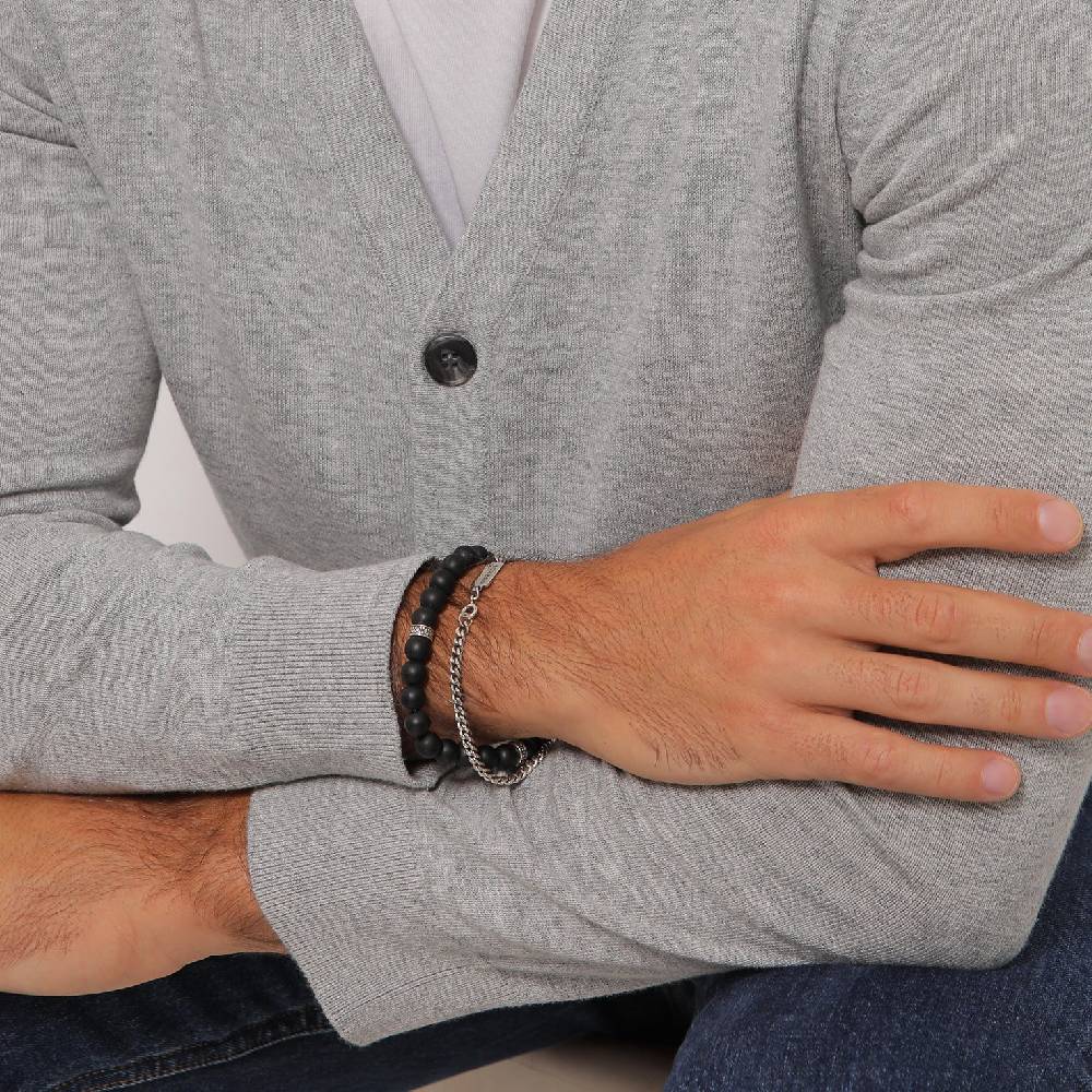 Kuzzoi Panzer-Armband Set | Onyx (Schwarz) 50% Rabatt für begrenzte Zeit