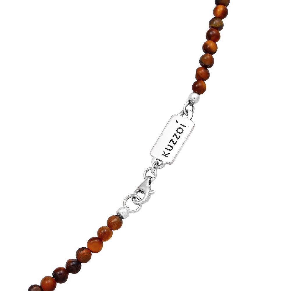 Kuzzoi Halskette Barren Anhänger | Tigerauge (Braun) im Angebot