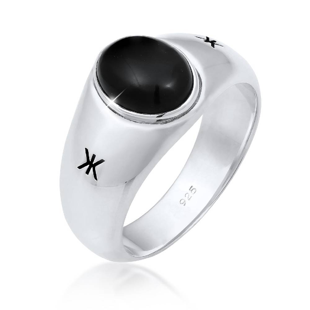 Kuzzoi Siegelring Oval | Onyx (Schwarz) Black Friday