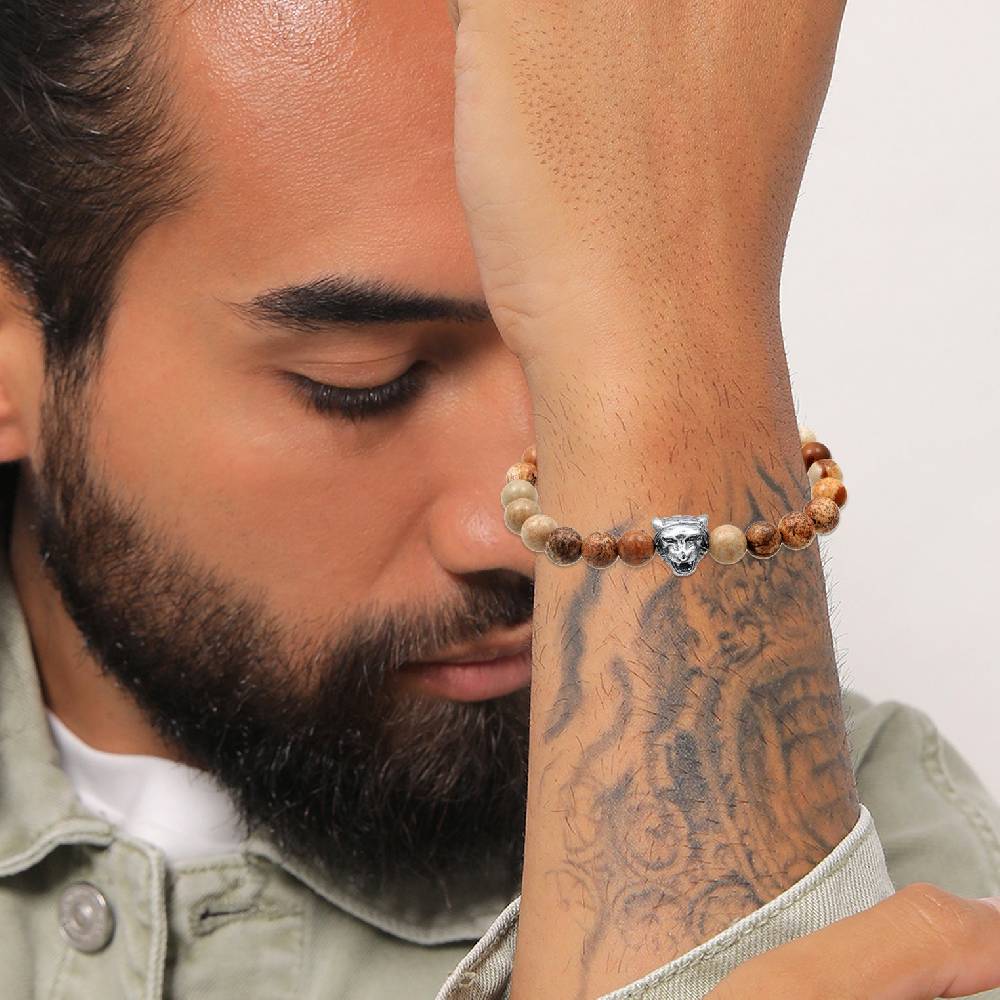Kuzzoi Armband Tigerkopf | Achat (Braun) Letzte 3 Tage