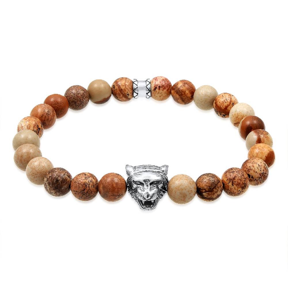 Kuzzoi Armband Tigerkopf | Achat (Braun) Letzte 3 Tage