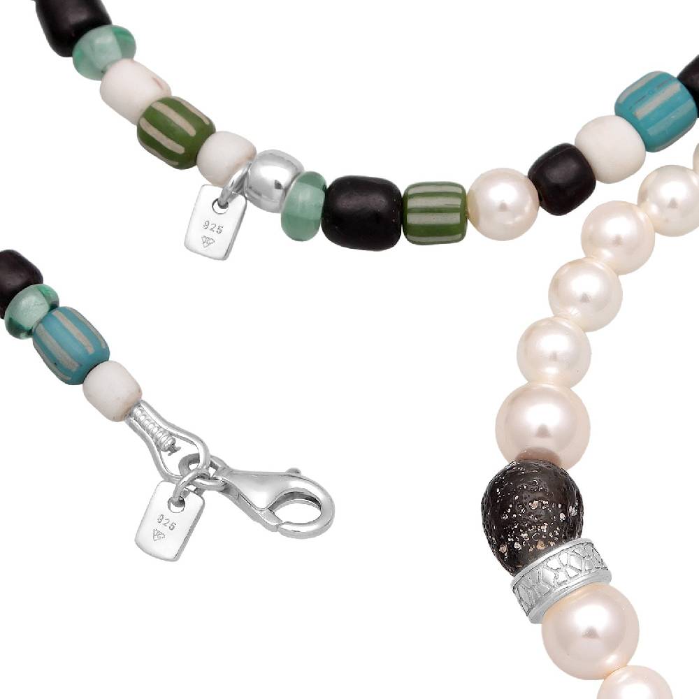 Kuzzoi Schmuckset Beads Boho | Muschelkernperlen zollfrei