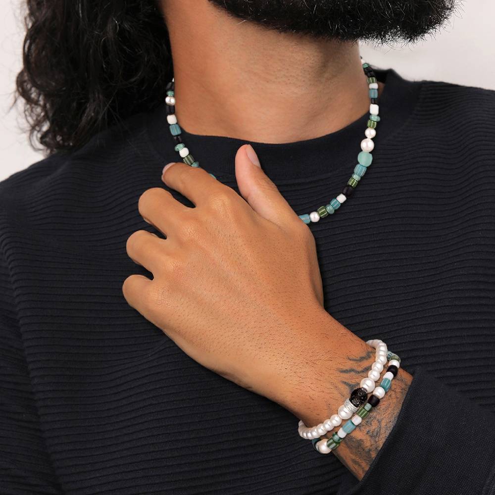 Kuzzoi Schmuckset Beads Boho | Muschelkernperlen zollfrei