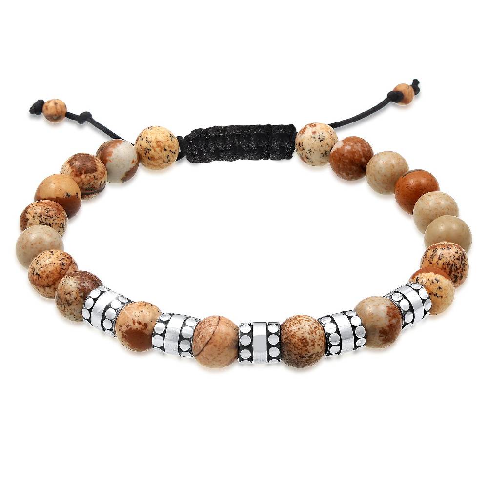 Kuzzoi Armband Kugeln | Achat (Braun) Meist gekauft