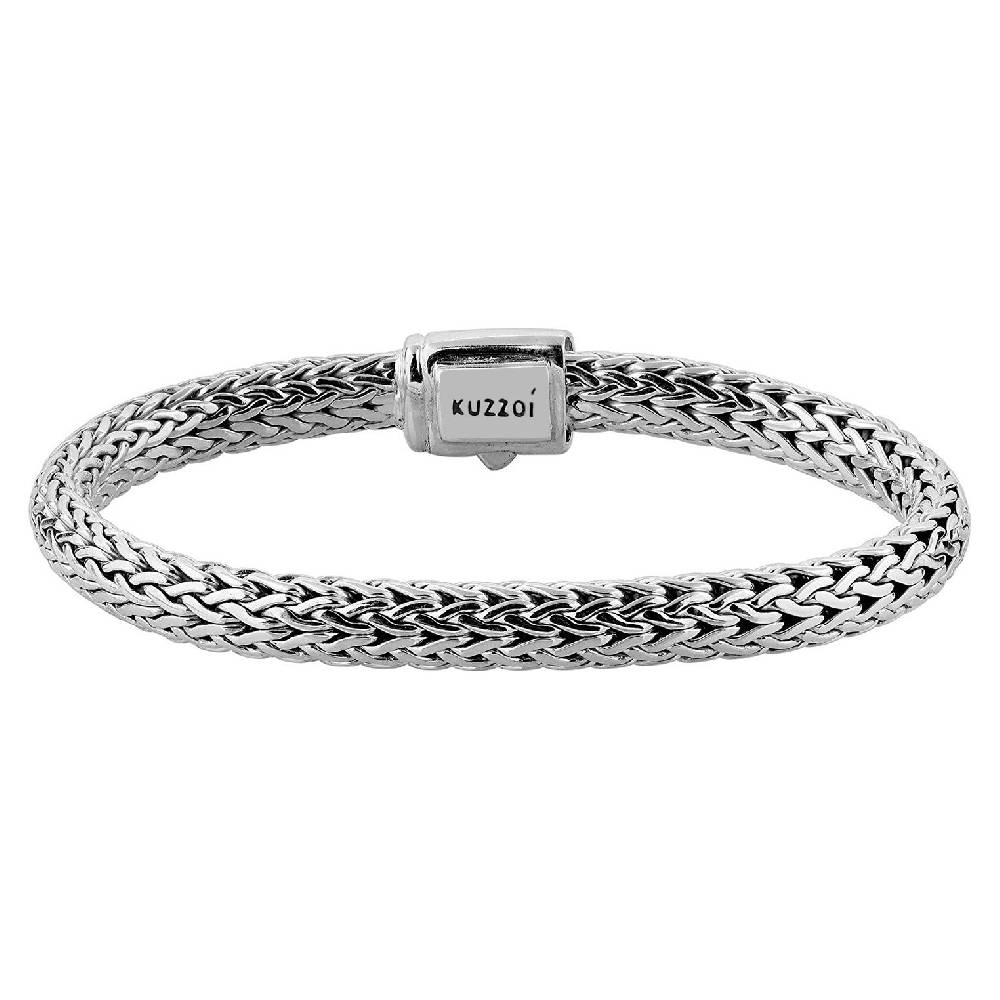 Kuzzoi Panzer-Armband | Zirkonia (Weiß) Fabrikpreis