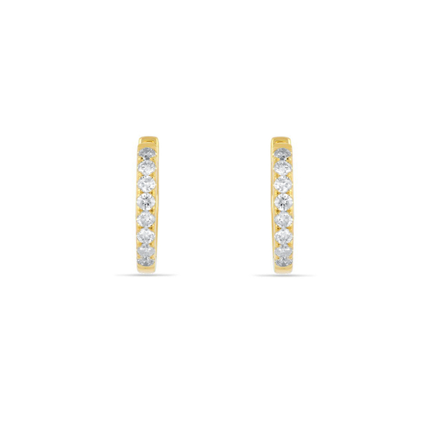 Leaf Jewelry Creole mit Diamanten, 18K Gelbgold Online Outlet