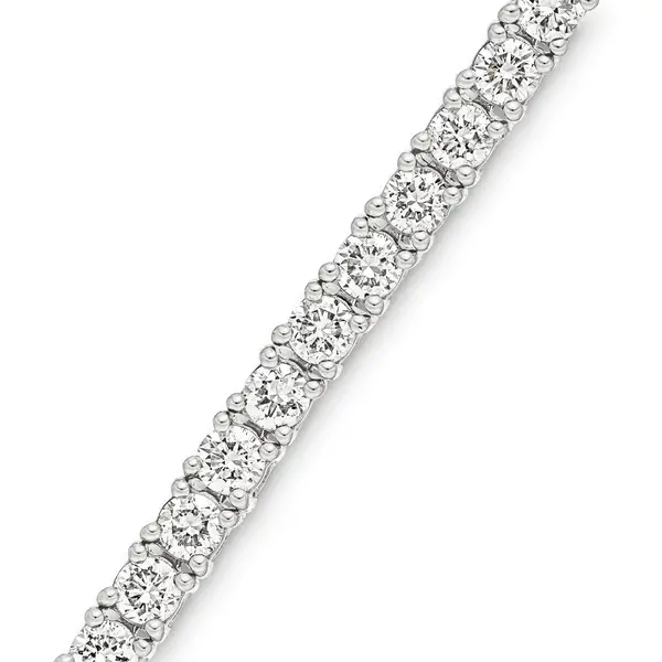 Leaf Jewelry Tennisarmband mit Diamanten, Weißgold, 3.42ct, 17.0cm Blitzangebot