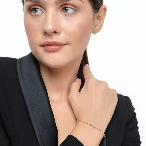 Leaf Jewelry Armband Bar, 18K Weissgold, Diamanten Große Rabatte