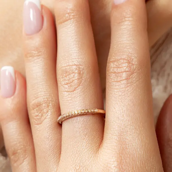 Leaf Jewelry Ring DAZZLE mit Diamanten, 14K Weißgold Saisonale Angebote