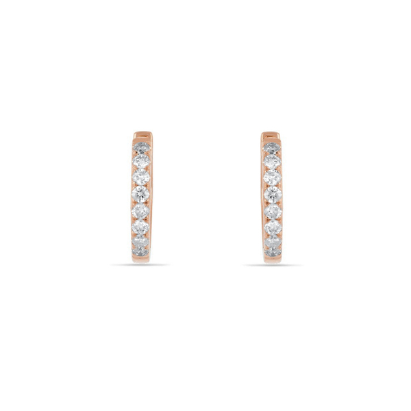 Leaf Jewelry Creole mit Diamanten, 18K Rosegold VIP-Rabatte
