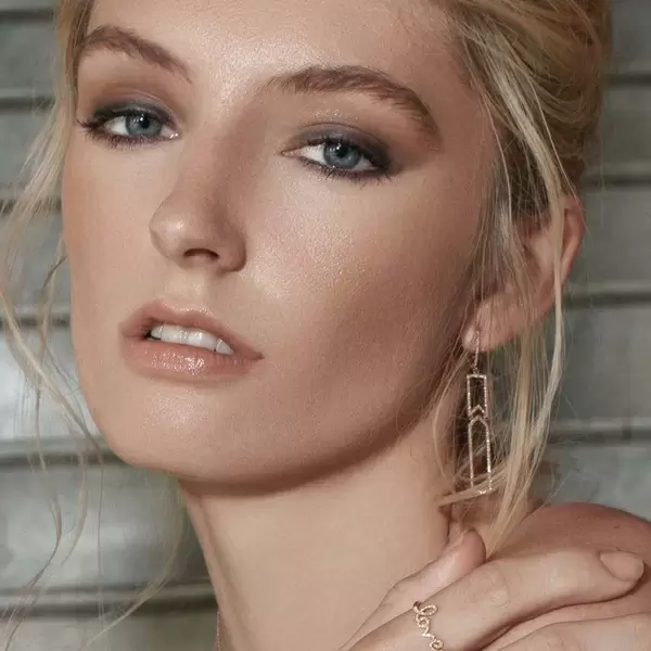 Leaf Jewelry Ohrringe Unique mit Diamanten, 18 K Weißgold Kostenlose Rückgabe