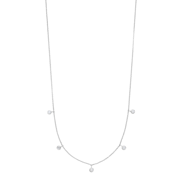 Leaf Jewelry Halskette "my first diamond" Charms, 14 K Weißgold Bis zu 60% Rabatt