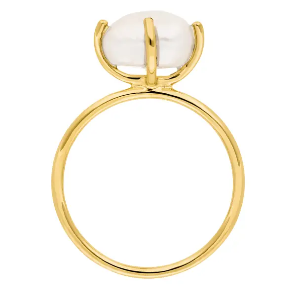 Leaf Jewelry Ring Barock Pearl, 14K Gelbgold Discount Store für neue Produkte